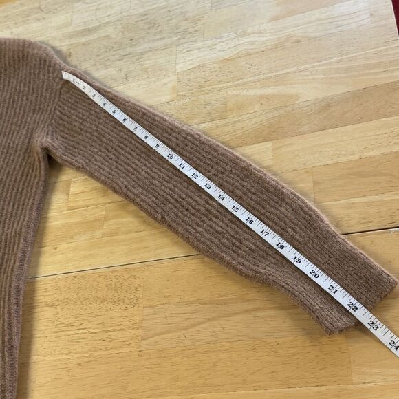 Everlane The Oversized Alpaca Merino Wool Cardigan Lightweight Pristine Tan XS - Picture 12 of 12